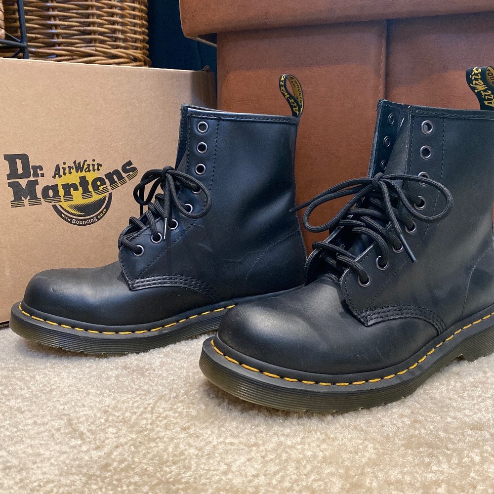 Dr Martens Black Napa Boots